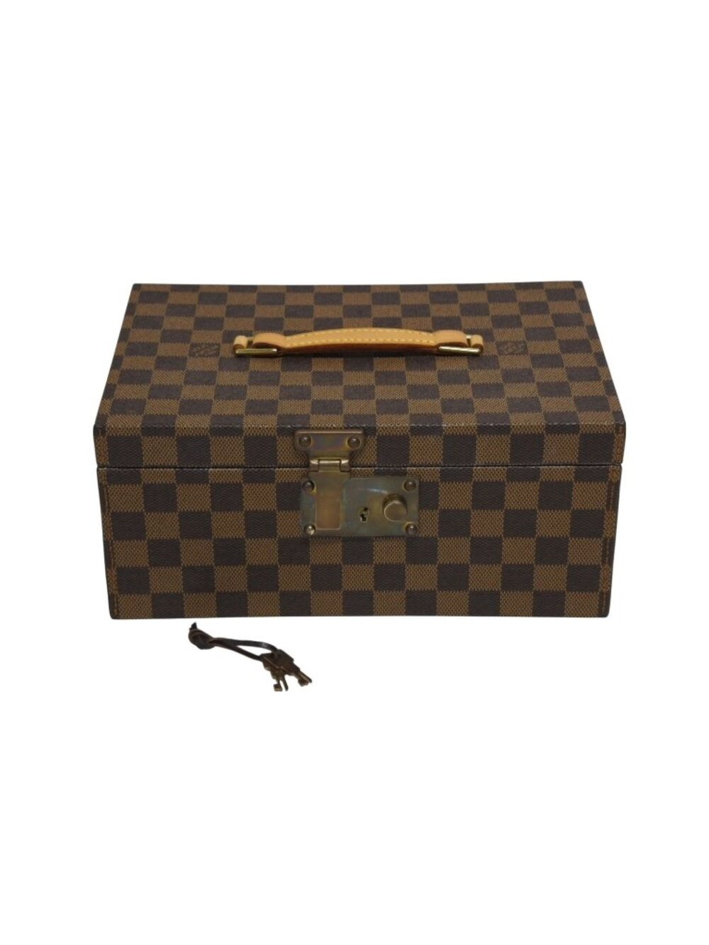 Louis Vuitton Damier Box Order Brown Leather Gold